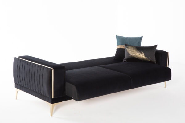 carlino reclining black sofa