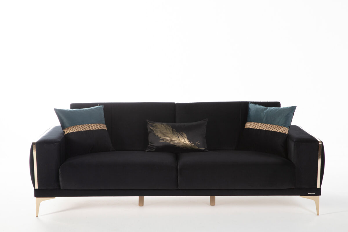 carlino black sofa
