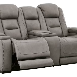 The Man-Den Triple Power Reclining Loveseat with Console-3