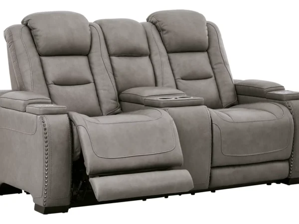 The Man-Den Triple Power Reclining Loveseat with Console-3
