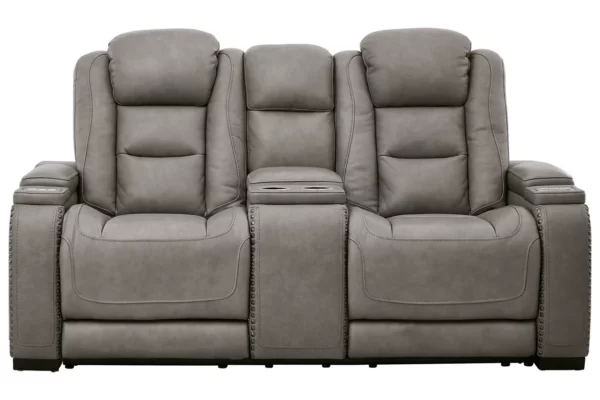 The Man-Den Triple Power Reclining Loveseat with Console-6