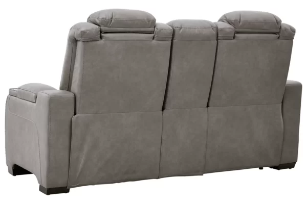 The Man-Den Triple Power Reclining Loveseat with Console-8