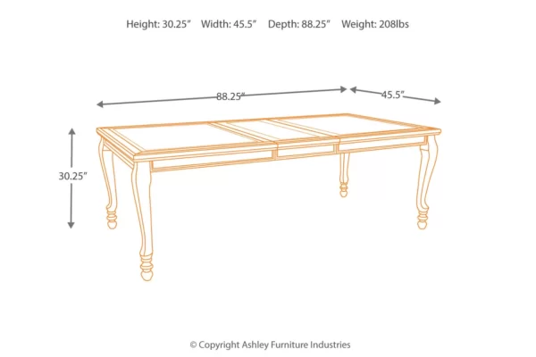 Coralayne Extendable Dining Table-5