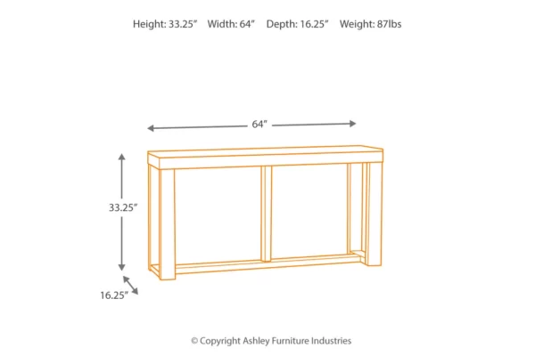 Watson Sofa Console Table-4