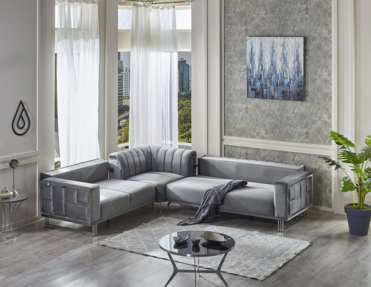 Puzzle Babyface 27 Gray Sectional (2)